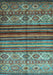 Machine Washable Oriental Light Blue Traditional Rug, wshcon970lblu