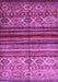 Machine Washable Oriental Purple Traditional Area Rugs, wshcon970pur