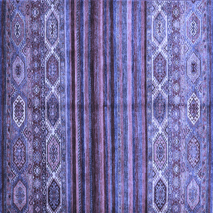 Square Oriental Blue Traditional Rug, con970blu