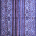 Square Oriental Blue Traditional Rug, con970blu