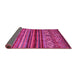 Sideview of Oriental Pink Traditional Rug, con970pnk