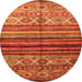 Machine Washable Oriental Orange Traditional Area Rugs, wshcon970org