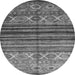 Machine Washable Oriental Gray Traditional Rug, wshcon970gry