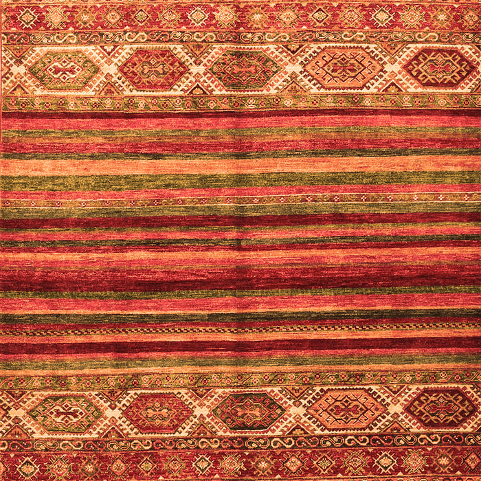 Serging Thickness of Machine Washable Oriental Orange Traditional Area Rugs, wshcon970org