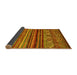 Sideview of Oriental Yellow Traditional Rug, con970yw