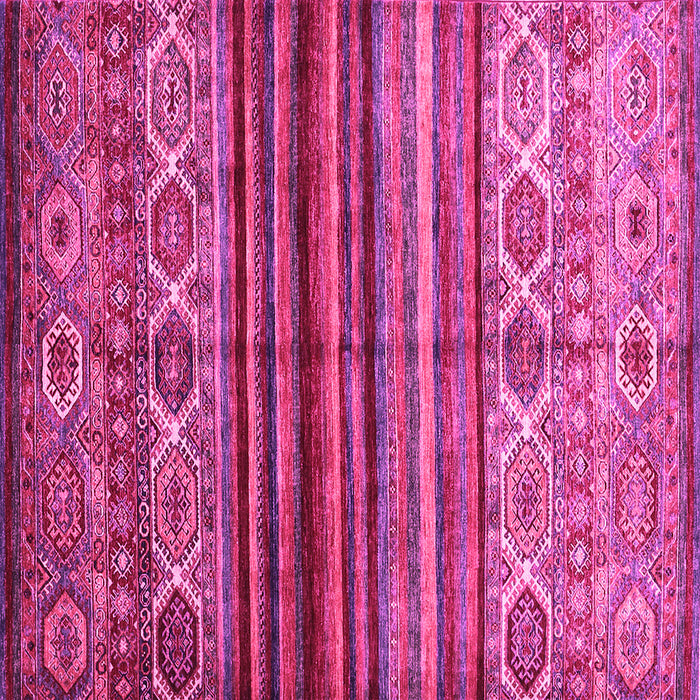 Square Machine Washable Oriental Pink Traditional Rug, wshcon970pnk