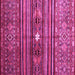 Square Abstract Pink Contemporary Rug, con971pnk