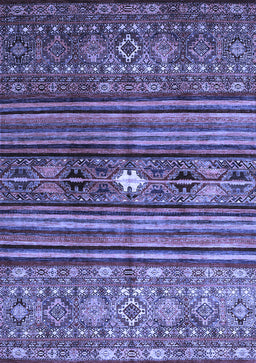 Abstract Blue Contemporary Rug, con971blu