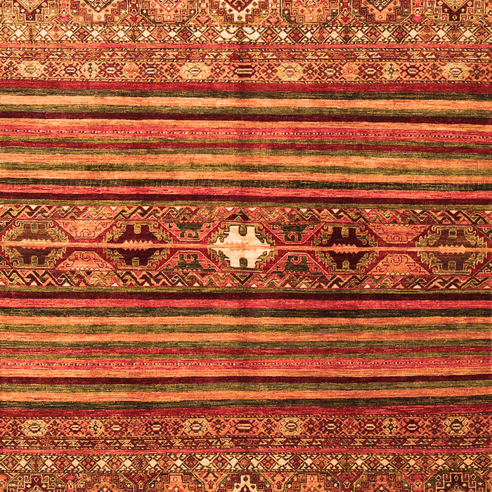 Serging Thickness of Machine Washable Abstract Orange Contemporary Area Rugs, wshcon971org