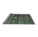 Sideview of Machine Washable Abstract Light Blue Contemporary Rug, wshcon971lblu