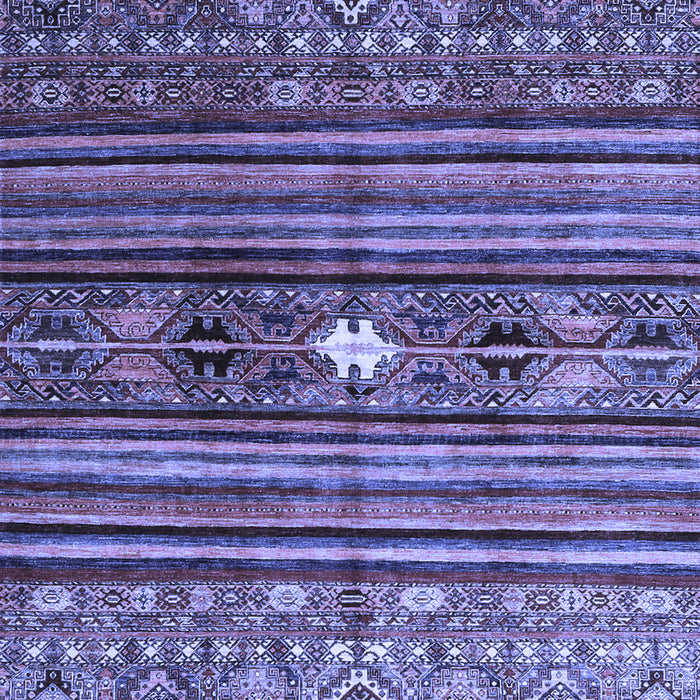 Abstract Blue Contemporary Rug, con971blu