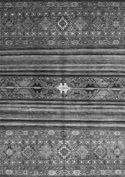 Abstract Gray Contemporary Rug, con971gry