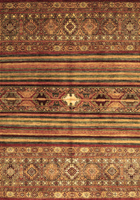 Abstract Brown Contemporary Rug, con971brn