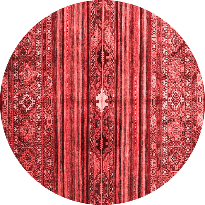 Machine Washable Abstract Red Contemporary Rug, wshcon971red