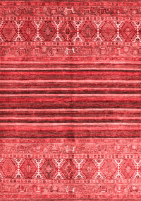 Abstract Red Contemporary Rug, con972red