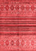 Abstract Red Contemporary Area Rugs