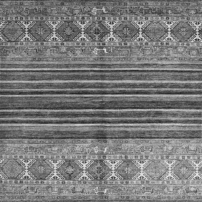 Serging Thickness of Abstract Gray Contemporary Rug, con972gry