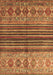 Abstract Brown Contemporary Rug, con972brn