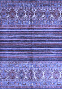 Abstract Blue Contemporary Rug, con972blu