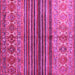 Square Abstract Pink Contemporary Rug, con972pnk