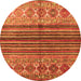Machine Washable Abstract Orange Contemporary Area Rugs, wshcon972org