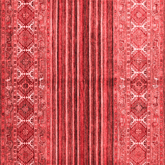 Machine Washable Abstract Red Contemporary Rug, wshcon972red