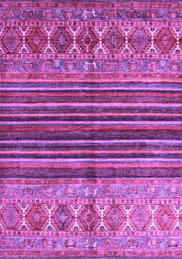 Abstract Purple Contemporary Rug, con972pur