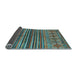 Sideview of Abstract Light Blue Contemporary Rug, con972lblu