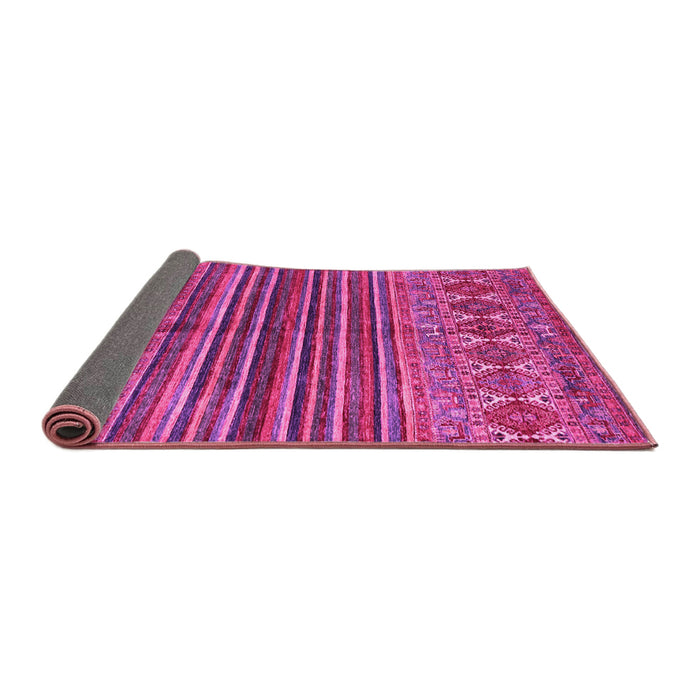 Sideview of Abstract Pink Contemporary Rug, con972pnk