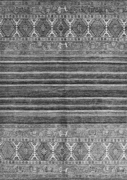 Abstract Gray Contemporary Rug, con972gry