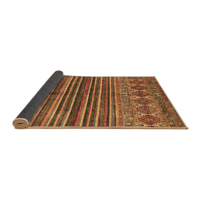 Sideview of Abstract Brown Contemporary Rug, con972brn