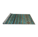 Sideview of Machine Washable Abstract Light Blue Contemporary Rug, wshcon972lblu