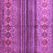 Square Abstract Purple Contemporary Rug, con972pur