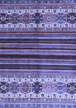 Abstract Blue Contemporary Rug, con973blu