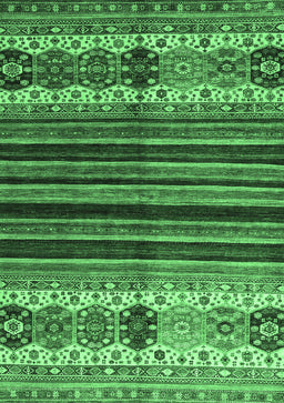 Abstract Emerald Green Contemporary Rug, con973emgrn