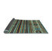 Sideview of Abstract Light Blue Contemporary Rug, con973lblu