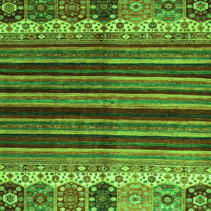Abstract Green Contemporary Rug, con973grn
