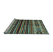 Sideview of Machine Washable Abstract Light Blue Contemporary Rug, wshcon973lblu