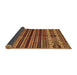 Sideview of Abstract Brown Contemporary Rug, con973brn