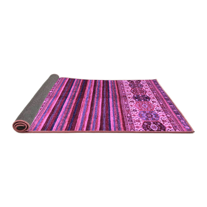 Sideview of Abstract Purple Contemporary Rug, con973pur