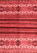 Abstract Red Contemporary Area Rugs