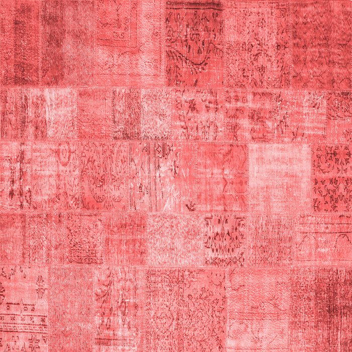 Patchwork Red Transitional Rug, con974red