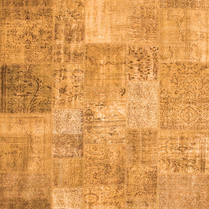 Patchwork Orange Transitional Rug, con974org