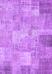 Patchwork Purple Transitional Rug, con974pur