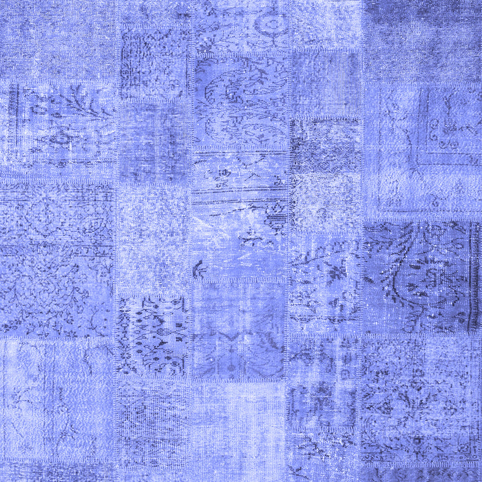 Patchwork Blue Transitional Rug, con974blu