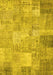 Patchwork Yellow Transitional Rug, con974yw