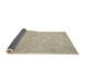 Thickness of Contemporary Camel Brown Modern Rug, con975