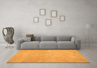 Machine Washable Abstract Orange Contemporary Rug, wshcon975org