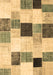 Patchwork Brown Transitional Rug, con976brn