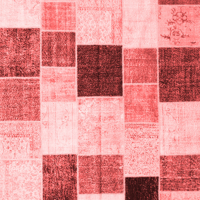 Patchwork Red Transitional Area Rugs